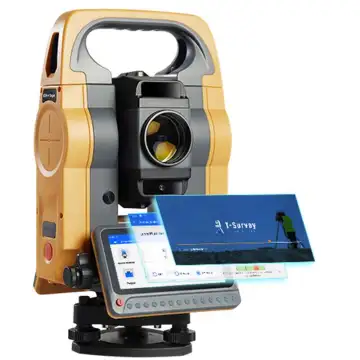 Hi-Target Android Total Station with Full Function 2'' Accuracy, Touch Screen, and CAD Stakeout