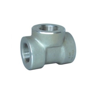 Galvanized steel pipe tee