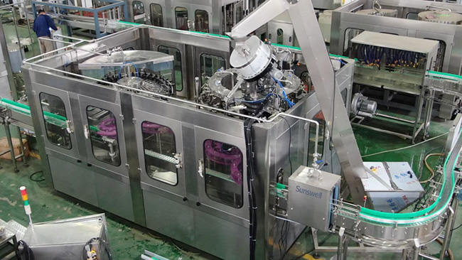 Glass bottled beer filling machinery