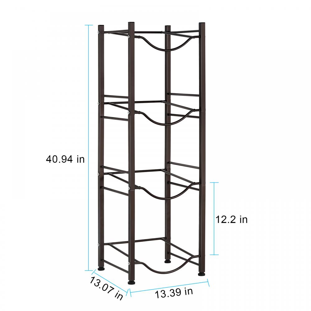 4 Tier Water Jug Storage Organizer