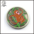 개인화 된 실버 원숭이 동전 제조 업체