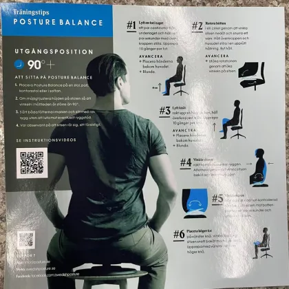 Ergonomic Seat Cushion for Posture and Core Balance