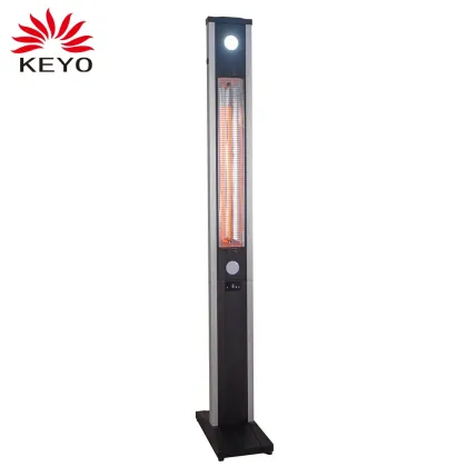 Black Remote Control Heater Portable Electric Heater Overheating Protection Infrared Heater