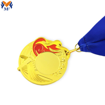 Bedste pris Gul Gold Metal Santa Medal