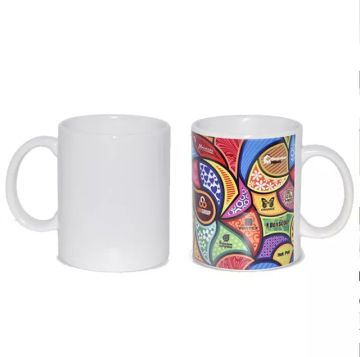 Customizable 11 oz Porcelain White Christmas Sublimation Blank Ceramic Cups with Custom Logo - Wholesale Manufacturer