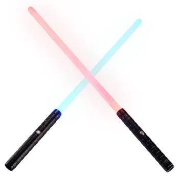 Color-Charging Metal Flashing Light Saber Hilt Combat Toy for Kids and Adults