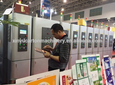 2015 hot sale Multi-color flexo printing slotting and die-cutting machine, automatic paper feeding