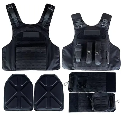Elite Plate Carrier: Durable Quick Draw Tactical Vest with MOLLE System and Mag Pouches