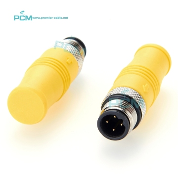 Profibus DP Termination Resistor with Male M12 4 Pin B Code Plug for Modbus Gateway Network