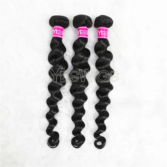 Real Brazilian Mink Human Hair Double Weft Extension Bundles Vendor Wholesale Deep Loose Wave Brazilian Hair Bundle Extension