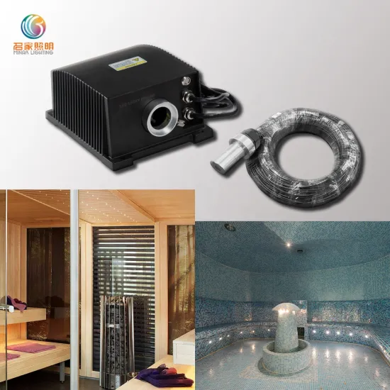 30W RGBW LED Twinkle Light Engine with 1.5mm PMMA for Sauna Fiber Optic Lighting