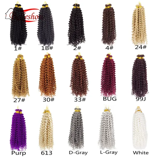 Hot sell Loose Wave 22 inch Purp High Temperature Fiber Weave curly synthetic hair extensions loose deep wave