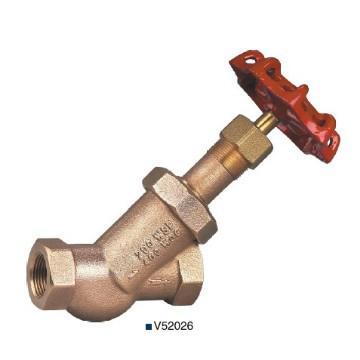 Bronze Y-Patten globe valve with butterfly handle