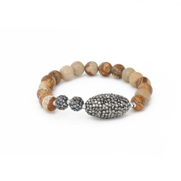 Wholesale Alibaba New Products Jewelry Picture Stones Elastic Rope Bracelet,Beads Bracelets Originals