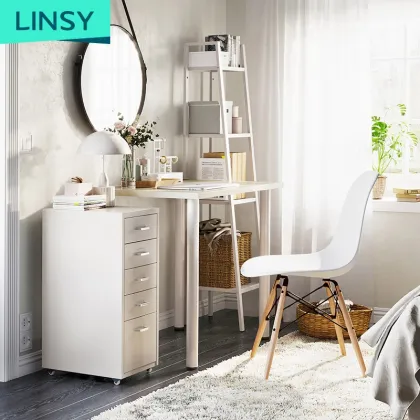 Linsy Luxury Modern White Executive Desk LS092V1