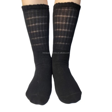 Venta caliente OEM Black Mid Tube Fish Net Mesh Crews con logotipo personalizado - Unisex Women's and Men's