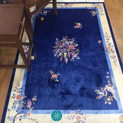 4'x6' Hand Knotted Chinese Oriental Silk Rug