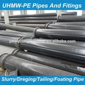 Sand Dredge UHMWPE Pipe with High Wear Resistance used in thermal power plant