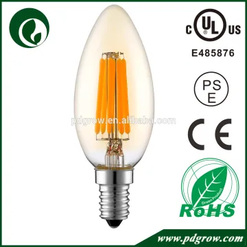 Wholesale E12 E14E E26 E27 B22 2W c35 led filament candle bulb 4w