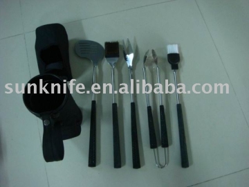 5-pc BBQ tool set with golf style