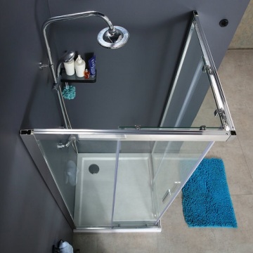 Chrom Aluminium Bad Dusche Gehäuse Schiebetür