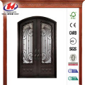 Painted Oil Rubbed Bronze Wrought Iron Prehung Front Door