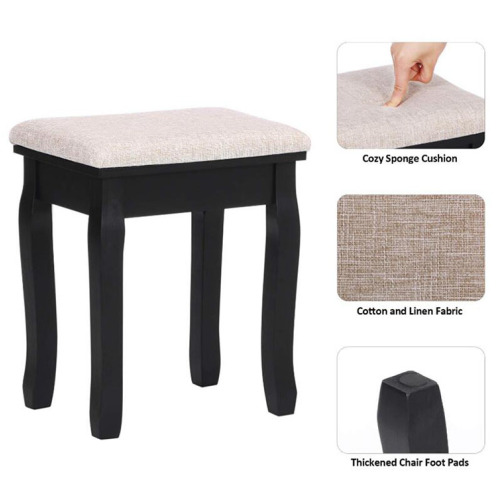 Wooden Vanity Table Black Bedroom Dresser Wooden Legs Dressing Room Table Supplier