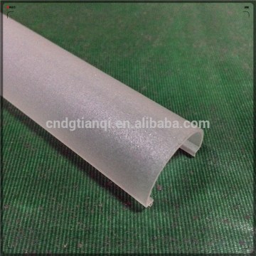 Energy saving LED PC acrylic Matte lampshade plastic profile extrusion