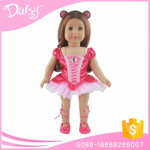 wholesale 18 inch washing cute ballet dancewear american girl baby doll clothes