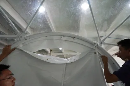 Cheap geo-dome tent