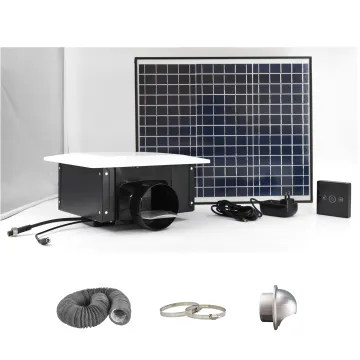Solar-Powered Ventilation Fan for Bathroom, Kitchen, and Attic Exhaust