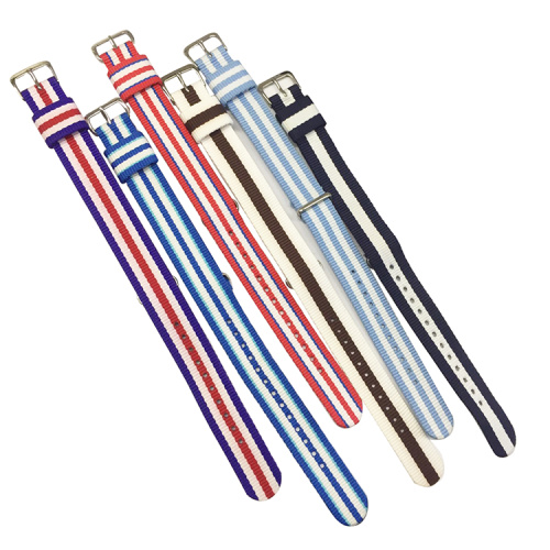 Custom Nylon Stripes Watch Strap