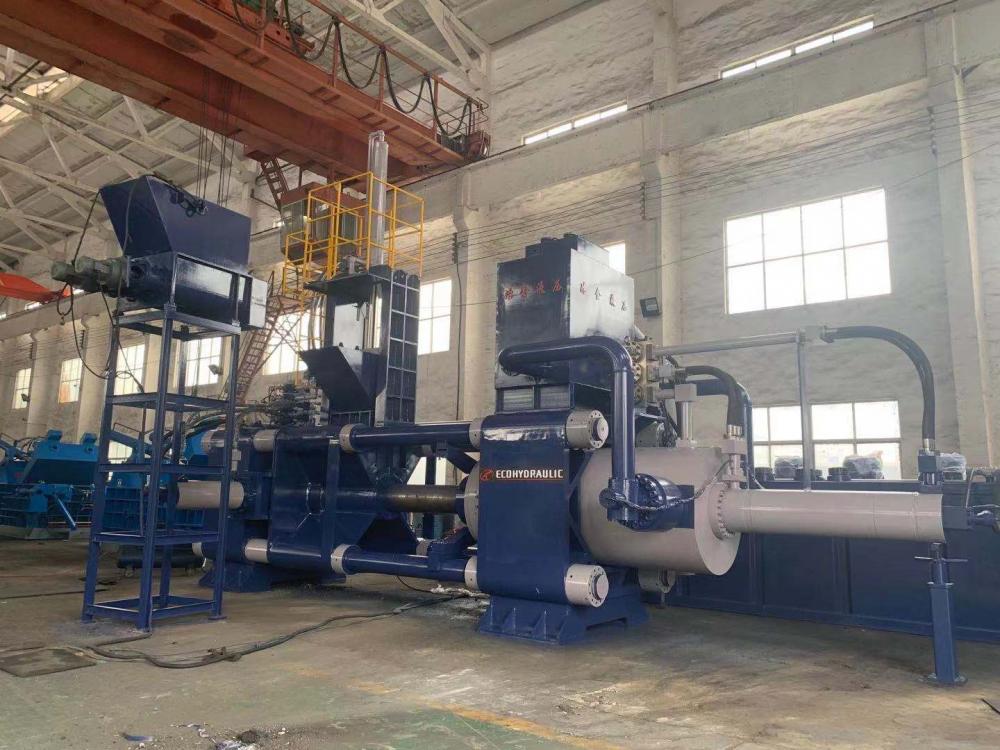 Horizontal Scrap Iron Slag Chips Block Making Machine