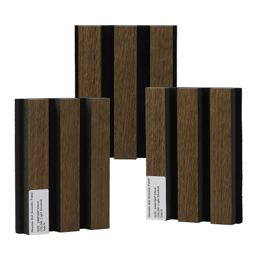 3 sides veneer wood slat panel OEM Available Soundproof Acoustic Wall Akupanels Supplier