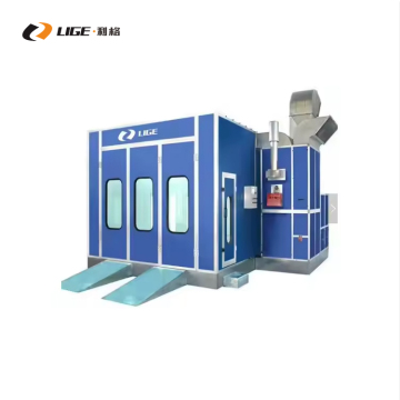EU Standard Diesel Heating Car Care Machine with Wall Lamps and Electric Heating Spray Booth