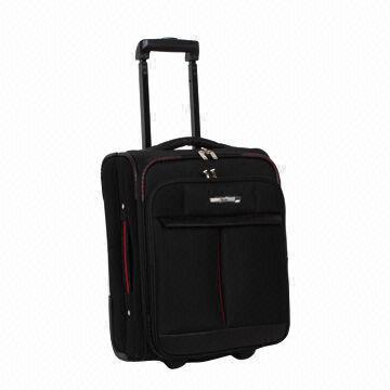 3-piece trolley set, made of polyester and front with EVA, available in size of 20/24/28 inches