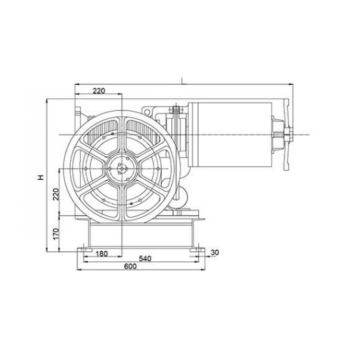 Horizontale / vertikale Installation Elevator-Getriebemaschinen