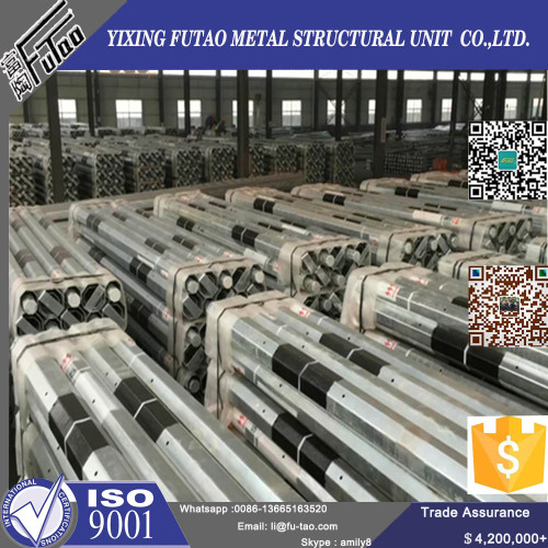 Galvanized Steel Utility Pole For Electrical Power
