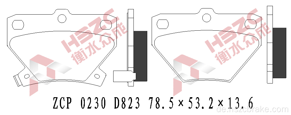 FMSI D823 Auto Keramikbremspolster für Toyota