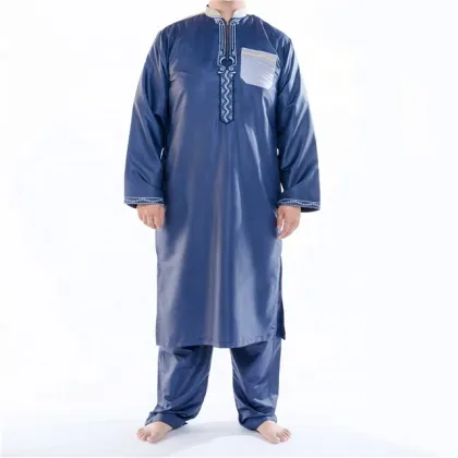 Men's Cotton Thobe Islamic Men Clothing Men Abaya