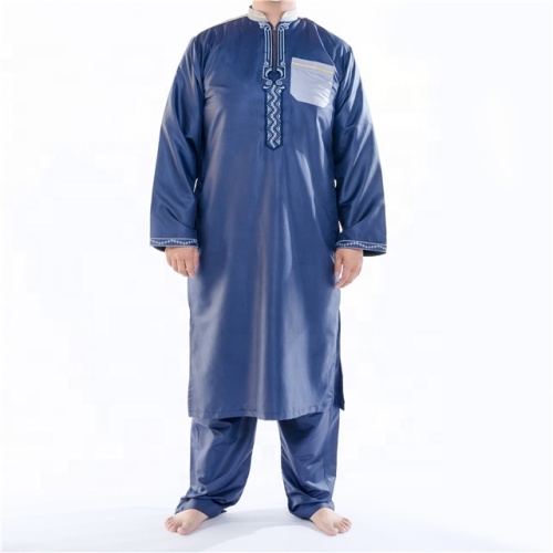 Coton masculin thobe islamique hommes vêtements hommes Abaya