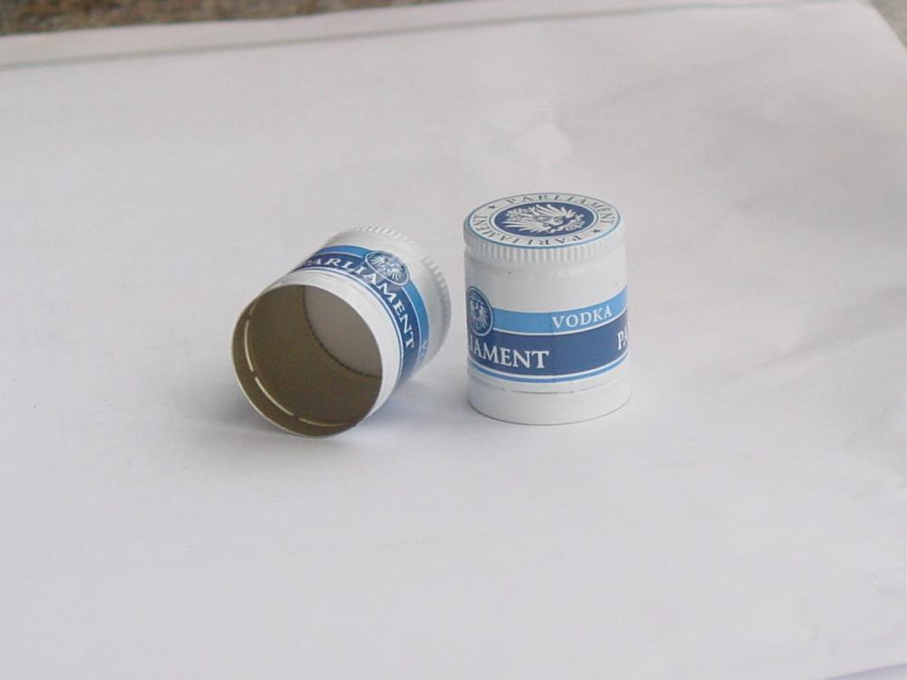 Wholesale Recyclable Aluminum Plastic Cap with Embossing