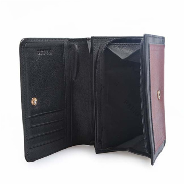Trifold Leather Wallet Woman Purse Cadeau Personnalisé