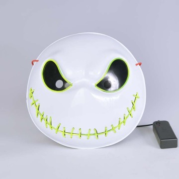 Máscara de Halloween com iluminação LED de Jack Skellington