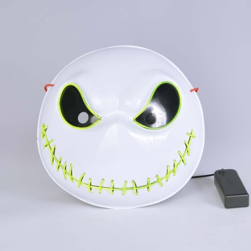 Máscara de Halloween com iluminação LED de Jack Skellington