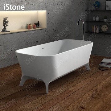 PMMA Solid Surface Composite Stone Freestanding Bath Tub WD65115
