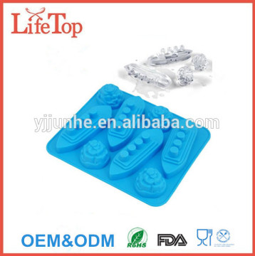 Creative Boat Iceberg Shape Silicone Ice Cube Mold Tray