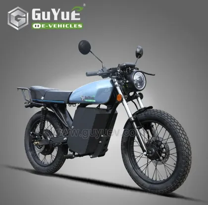 Sleek Electric Cafe Motorcycle