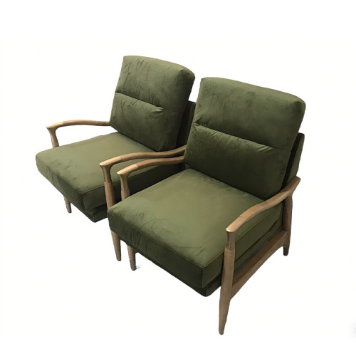 Kerusi Sofa Single Abad Pertengahan Vintage untuk Kafe Ruang Tamu