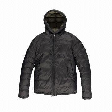 Men's Winter Jacket with Waterproof and Warm Padding, Two Front Bone Pockets, Button Flap